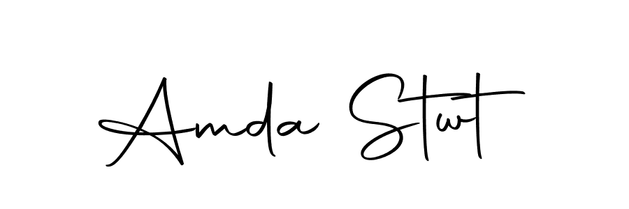 Make a beautiful signature design for name Amda Stwt. Use this online signature maker to create a handwritten signature for free. Amda Stwt signature style 10 images and pictures png