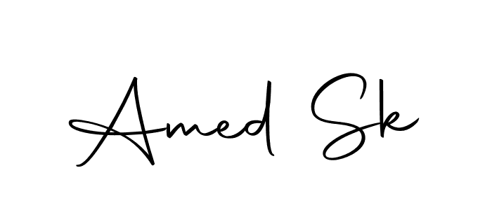 You can use this online signature creator to create a handwritten signature for the name Amed Sk. This is the best online autograph maker. Amed Sk signature style 10 images and pictures png