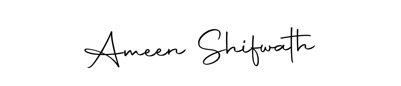 The best way (Autography-DOLnW) to make a short signature is to pick only two or three words in your name. The name Ameen Shifwath include a total of six letters. For converting this name. Ameen Shifwath signature style 10 images and pictures png