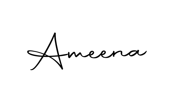 Create a beautiful signature design for name Ameena. With this signature (Autography-DOLnW) fonts, you can make a handwritten signature for free. Ameena signature style 10 images and pictures png