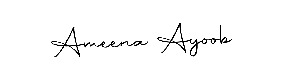 You can use this online signature creator to create a handwritten signature for the name Ameena Ayoob. This is the best online autograph maker. Ameena Ayoob signature style 10 images and pictures png