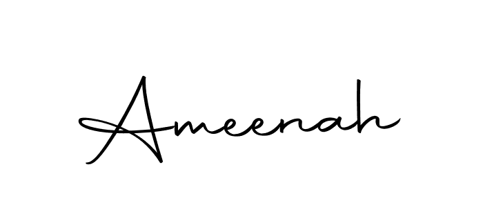 Create a beautiful signature design for name Ameenah. With this signature (Autography-DOLnW) fonts, you can make a handwritten signature for free. Ameenah signature style 10 images and pictures png