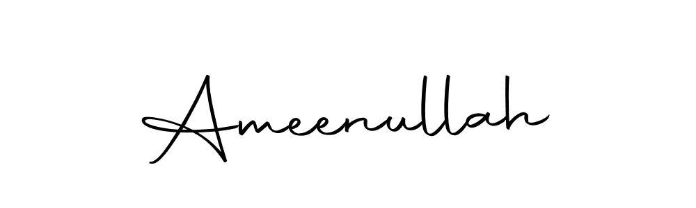 Make a beautiful signature design for name Ameenullah. With this signature (Autography-DOLnW) style, you can create a handwritten signature for free. Ameenullah signature style 10 images and pictures png