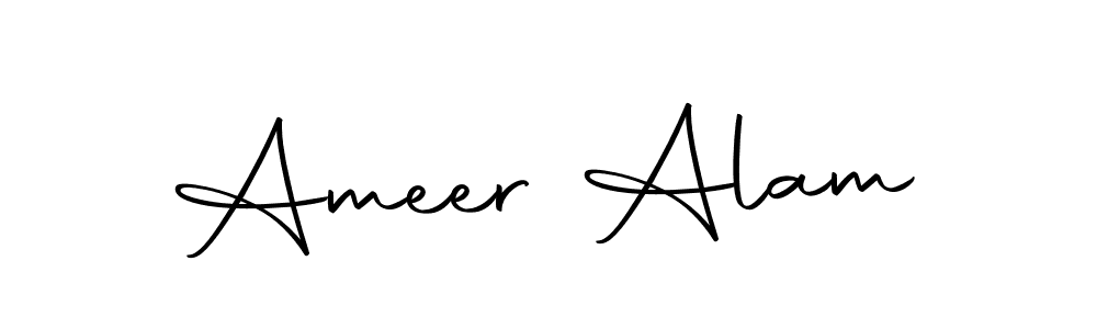 Design your own signature with our free online signature maker. With this signature software, you can create a handwritten (Autography-DOLnW) signature for name Ameer Alam. Ameer Alam signature style 10 images and pictures png