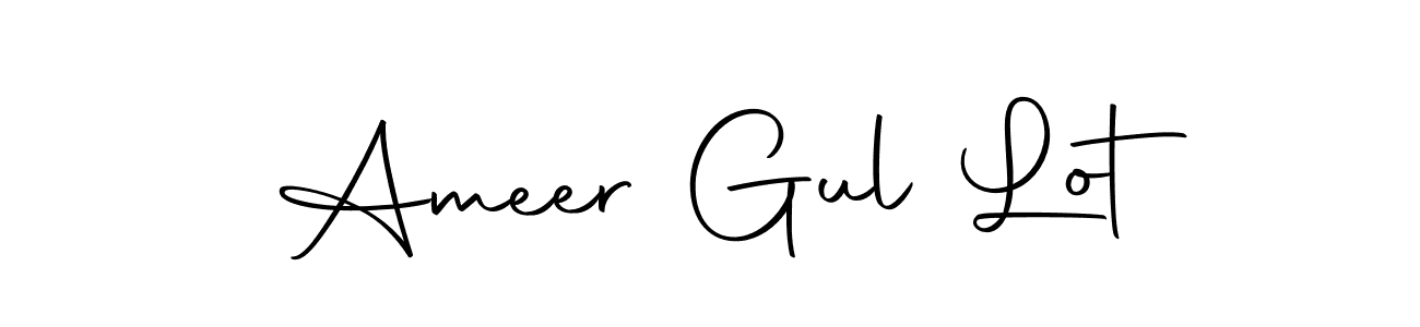 Design your own signature with our free online signature maker. With this signature software, you can create a handwritten (Autography-DOLnW) signature for name Ameer Gul Lot. Ameer Gul Lot signature style 10 images and pictures png