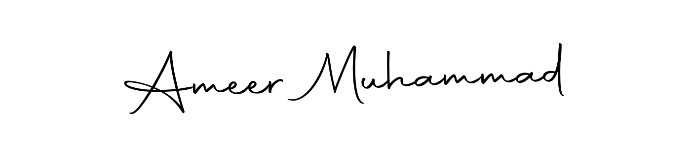 Make a beautiful signature design for name Ameer Muhammad. With this signature (Autography-DOLnW) style, you can create a handwritten signature for free. Ameer Muhammad signature style 10 images and pictures png