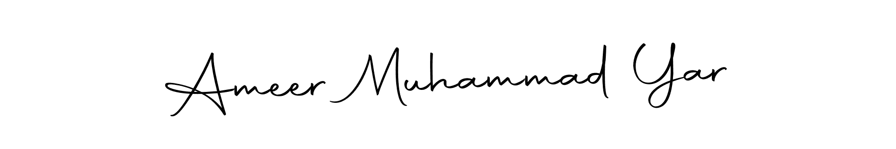Use a signature maker to create a handwritten signature online. With this signature software, you can design (Autography-DOLnW) your own signature for name Ameer Muhammad Yar. Ameer Muhammad Yar signature style 10 images and pictures png