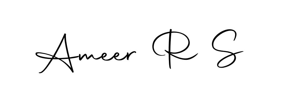 You can use this online signature creator to create a handwritten signature for the name Ameer R S. This is the best online autograph maker. Ameer R S signature style 10 images and pictures png