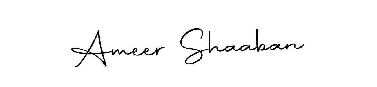 Similarly Autography-DOLnW is the best handwritten signature design. Signature creator online .You can use it as an online autograph creator for name Ameer Shaaban. Ameer Shaaban signature style 10 images and pictures png