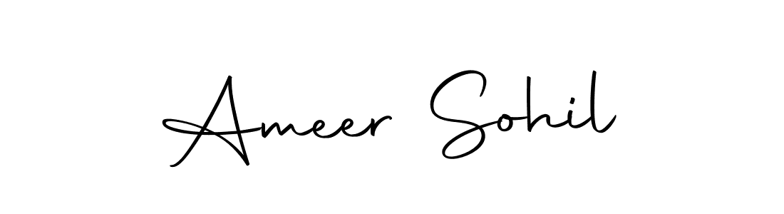 Make a beautiful signature design for name Ameer Sohil. With this signature (Autography-DOLnW) style, you can create a handwritten signature for free. Ameer Sohil signature style 10 images and pictures png