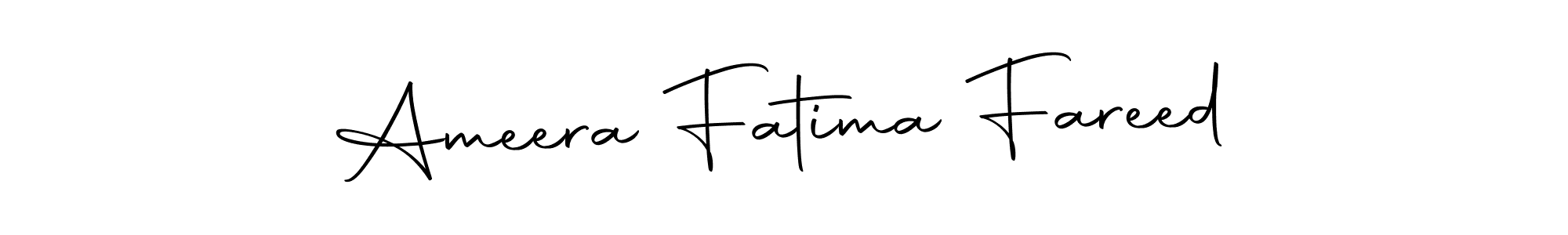 Make a beautiful signature design for name Ameera Fatima Fareed. Use this online signature maker to create a handwritten signature for free. Ameera Fatima Fareed signature style 10 images and pictures png