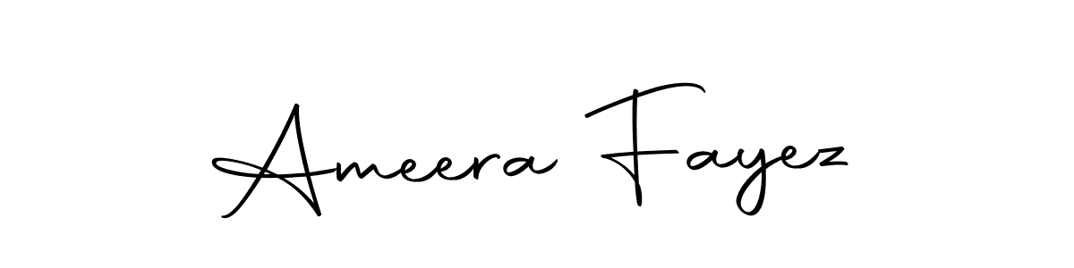 Use a signature maker to create a handwritten signature online. With this signature software, you can design (Autography-DOLnW) your own signature for name Ameera Fayez. Ameera Fayez signature style 10 images and pictures png