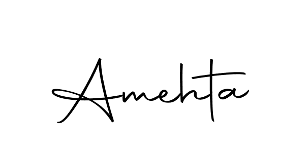 Design your own signature with our free online signature maker. With this signature software, you can create a handwritten (Autography-DOLnW) signature for name Amehta. Amehta signature style 10 images and pictures png