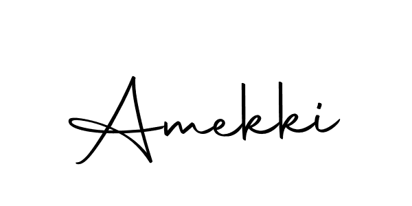 Create a beautiful signature design for name Amekki. With this signature (Autography-DOLnW) fonts, you can make a handwritten signature for free. Amekki signature style 10 images and pictures png