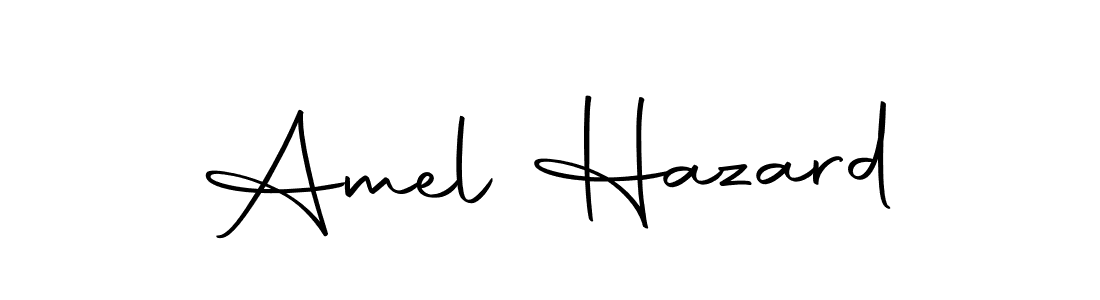 Create a beautiful signature design for name Amel Hazard. With this signature (Autography-DOLnW) fonts, you can make a handwritten signature for free. Amel Hazard signature style 10 images and pictures png