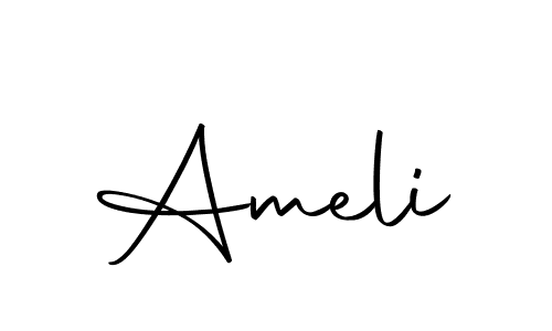 How to make Ameli signature? Autography-DOLnW is a professional autograph style. Create handwritten signature for Ameli name. Ameli signature style 10 images and pictures png