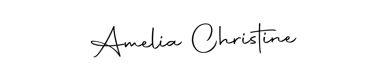 The best way (Autography-DOLnW) to make a short signature is to pick only two or three words in your name. The name Amelia Christine include a total of six letters. For converting this name. Amelia Christine signature style 10 images and pictures png