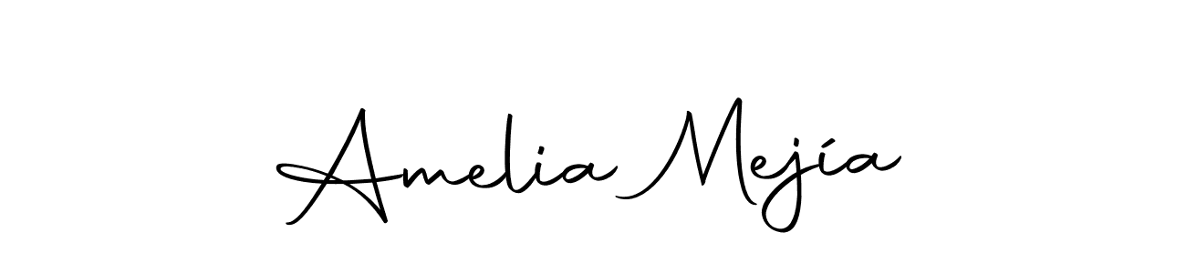 Make a beautiful signature design for name Amelia Mejía. Use this online signature maker to create a handwritten signature for free. Amelia Mejía signature style 10 images and pictures png