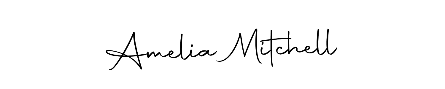 Make a beautiful signature design for name Amelia Mitchell. With this signature (Autography-DOLnW) style, you can create a handwritten signature for free. Amelia Mitchell signature style 10 images and pictures png