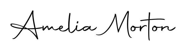Designed for modern professionals: Amelia Morton name signature crafted with Autography-DOLnW script. Ready for digital PDF workflows. Amelia Morton signature style 10 images and pictures png