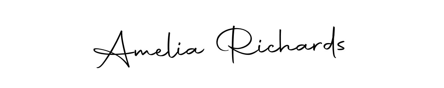 Design your own signature with our free online signature maker. With this signature software, you can create a handwritten (Autography-DOLnW) signature for name Amelia Richards. Amelia Richards signature style 10 images and pictures png
