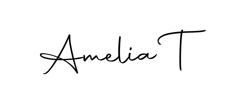 Make a beautiful signature design for name Amelia T. With this signature (Autography-DOLnW) style, you can create a handwritten signature for free. Amelia T signature style 10 images and pictures png