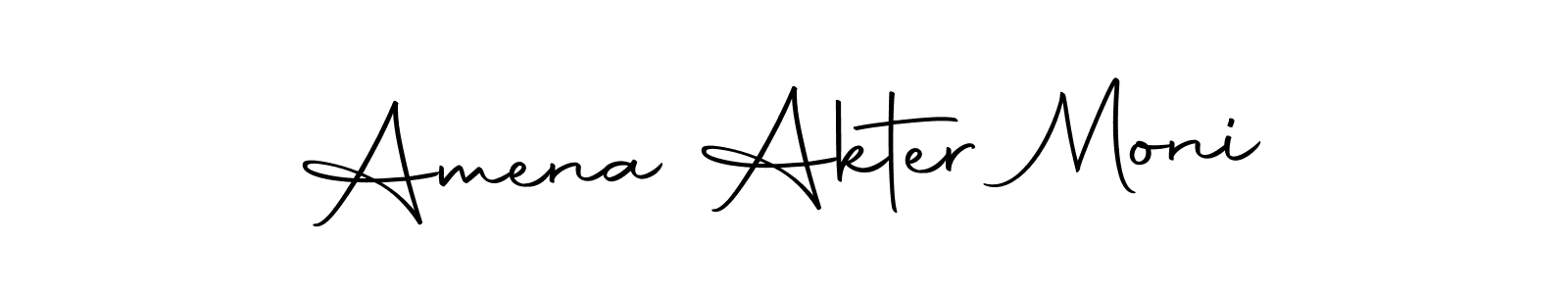 Make a beautiful signature design for name Amena Akter Moni. Use this online signature maker to create a handwritten signature for free. Amena Akter Moni signature style 10 images and pictures png