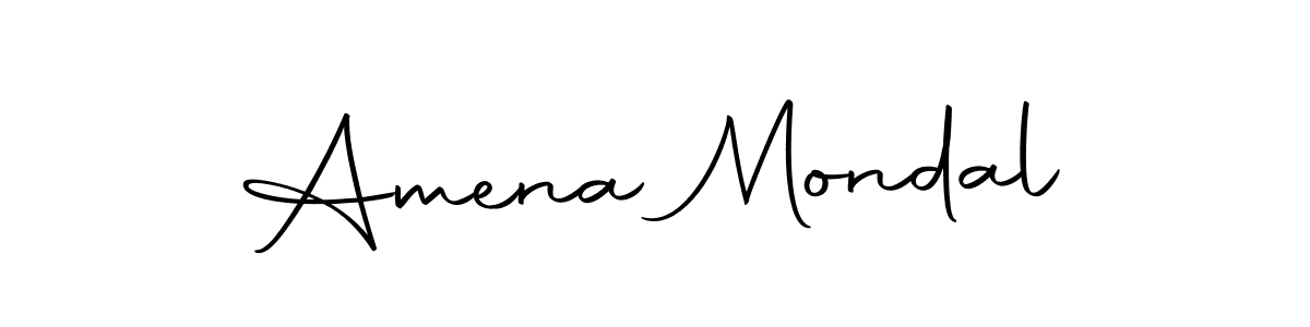 Use a signature maker to create a handwritten signature online. With this signature software, you can design (Autography-DOLnW) your own signature for name Amena Mondal. Amena Mondal signature style 10 images and pictures png