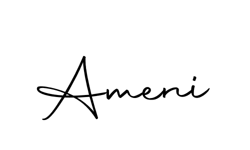 Use a signature maker to create a handwritten signature online. With this signature software, you can design (Autography-DOLnW) your own signature for name Ameni. Ameni signature style 10 images and pictures png