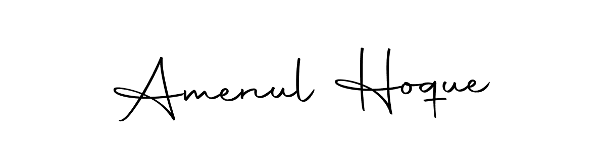 Make a beautiful signature design for name Amenul Hoque. Use this online signature maker to create a handwritten signature for free. Amenul Hoque signature style 10 images and pictures png