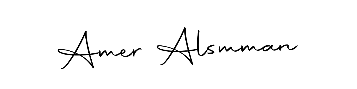 Amer Alsmman stylish signature style. Best Handwritten Sign (Autography-DOLnW) for my name. Handwritten Signature Collection Ideas for my name Amer Alsmman. Amer Alsmman signature style 10 images and pictures png