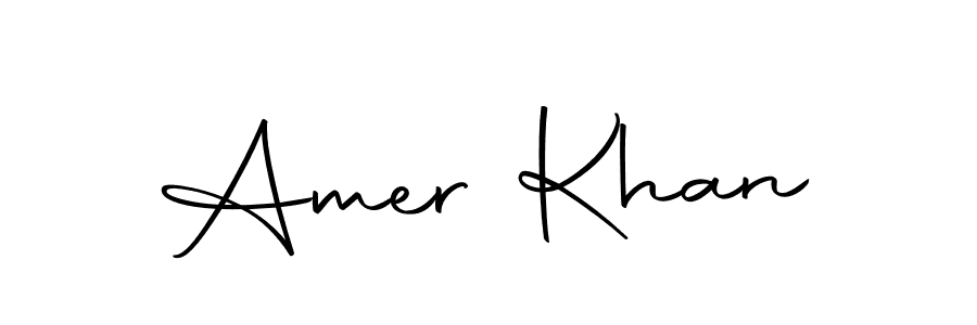 Use a signature maker to create a handwritten signature online. With this signature software, you can design (Autography-DOLnW) your own signature for name Amer Khan. Amer Khan signature style 10 images and pictures png