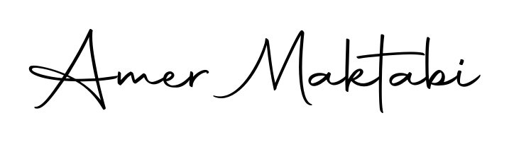 The Autography-DOLnW handwriting style adds charm and authenticity to name Amer Maktabi. A wonderful choice for personal thank-you notes. Amer Maktabi signature style 10 images and pictures png