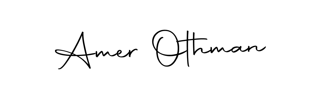 Create a beautiful signature design for name Amer Othman. With this signature (Autography-DOLnW) fonts, you can make a handwritten signature for free. Amer Othman signature style 10 images and pictures png