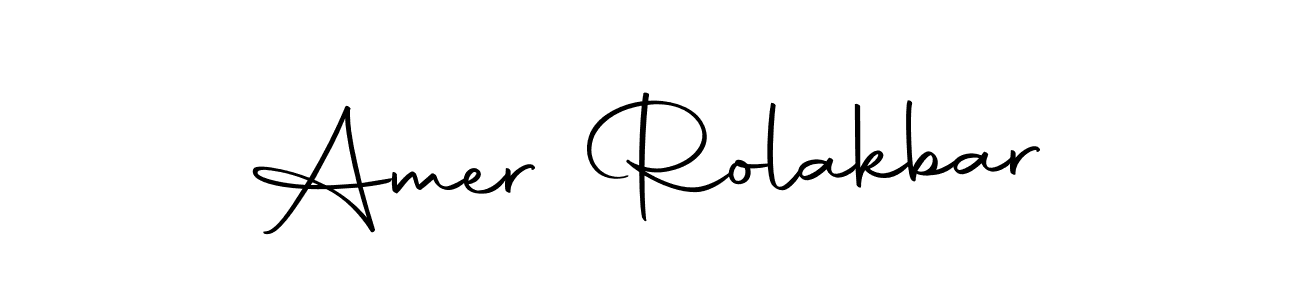 Similarly Autography-DOLnW is the best handwritten signature design. Signature creator online .You can use it as an online autograph creator for name Amer Rolakbar. Amer Rolakbar signature style 10 images and pictures png