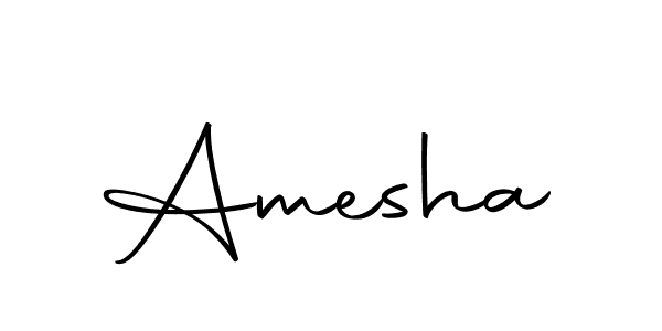 Design your own signature with our free online signature maker. With this signature software, you can create a handwritten (Autography-DOLnW) signature for name Amesha. Amesha signature style 10 images and pictures png