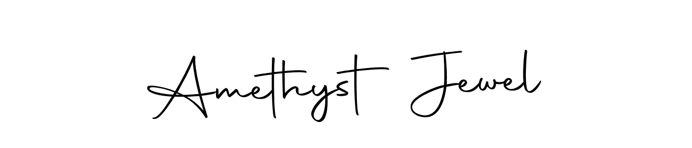 Create a beautiful signature design for name Amethyst Jewel. With this signature (Autography-DOLnW) fonts, you can make a handwritten signature for free. Amethyst Jewel signature style 10 images and pictures png