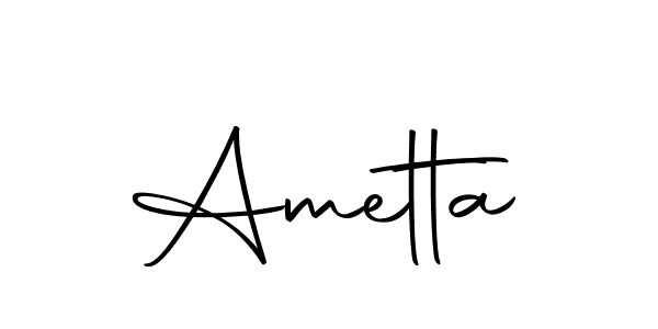 Create a beautiful signature design for name Ametta. With this signature (Autography-DOLnW) fonts, you can make a handwritten signature for free. Ametta signature style 10 images and pictures png