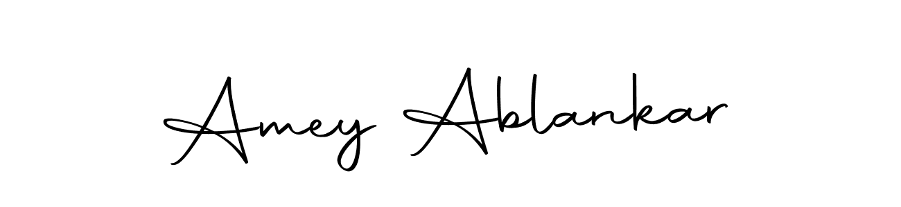Design your own signature with our free online signature maker. With this signature software, you can create a handwritten (Autography-DOLnW) signature for name Amey Ablankar. Amey Ablankar signature style 10 images and pictures png