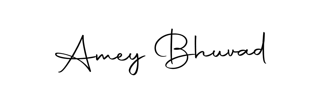 How to make Amey Bhuvad name signature. Use Autography-DOLnW style for creating short signs online. This is the latest handwritten sign. Amey Bhuvad signature style 10 images and pictures png