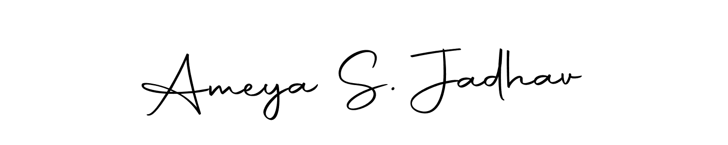 The best way (Autography-DOLnW) to make a short signature is to pick only two or three words in your name. The name Ameya S. Jadhav include a total of six letters. For converting this name. Ameya S. Jadhav signature style 10 images and pictures png