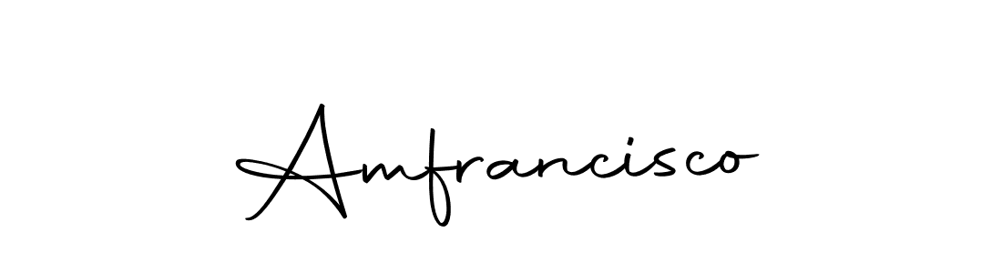 Create a beautiful signature design for name Amfrancisco. With this signature (Autography-DOLnW) fonts, you can make a handwritten signature for free. Amfrancisco signature style 10 images and pictures png