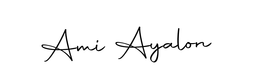 How to make Ami Ayalon name signature. Use Autography-DOLnW style for creating short signs online. This is the latest handwritten sign. Ami Ayalon signature style 10 images and pictures png