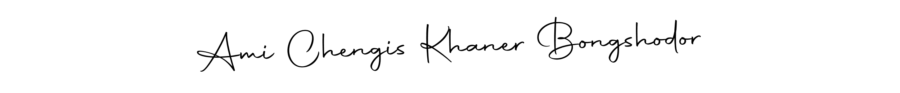 Design your own signature with our free online signature maker. With this signature software, you can create a handwritten (Autography-DOLnW) signature for name Ami Chengis Khaner Bongshodor. Ami Chengis Khaner Bongshodor signature style 10 images and pictures png