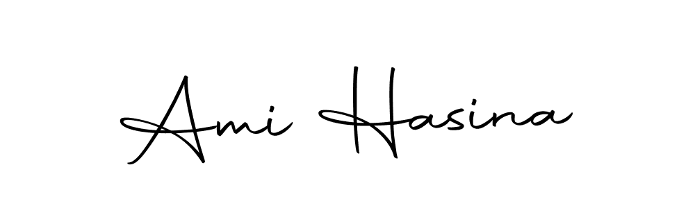 Design your own signature with our free online signature maker. With this signature software, you can create a handwritten (Autography-DOLnW) signature for name Ami Hasina. Ami Hasina signature style 10 images and pictures png
