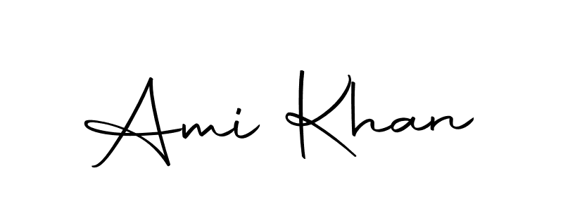 Use a signature maker to create a handwritten signature online. With this signature software, you can design (Autography-DOLnW) your own signature for name Ami Khan. Ami Khan signature style 10 images and pictures png