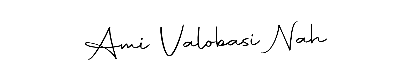 Make a beautiful signature design for name Ami Valobasi Nah. With this signature (Autography-DOLnW) style, you can create a handwritten signature for free. Ami Valobasi Nah signature style 10 images and pictures png