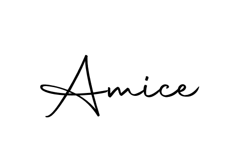 Design your own signature with our free online signature maker. With this signature software, you can create a handwritten (Autography-DOLnW) signature for name Amice. Amice signature style 10 images and pictures png