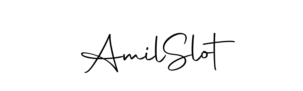 Similarly Autography-DOLnW is the best handwritten signature design. Signature creator online .You can use it as an online autograph creator for name Amil  Slot. Amil  Slot signature style 10 images and pictures png