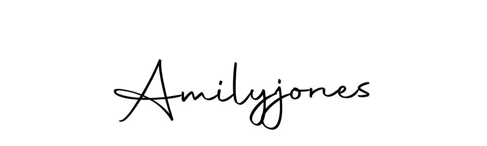 Create a beautiful signature design for name Amilyjones. With this signature (Autography-DOLnW) fonts, you can make a handwritten signature for free. Amilyjones signature style 10 images and pictures png